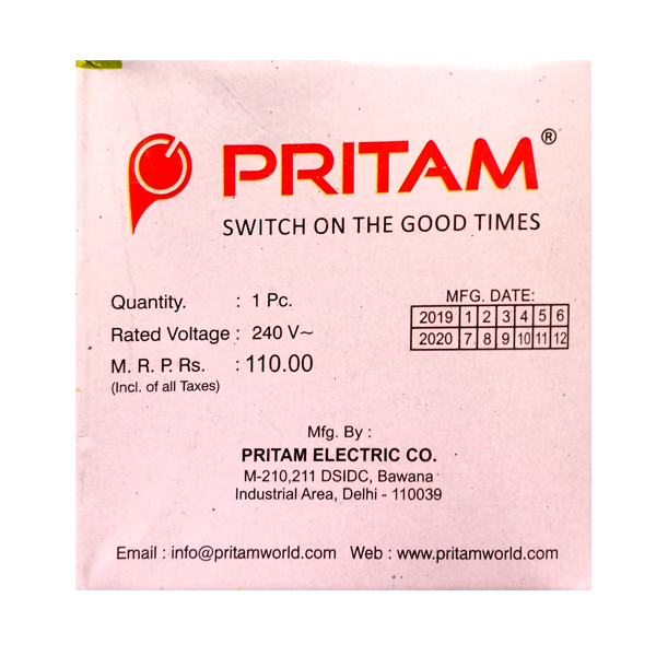 16A 3 Pin Top With Indicator Pritam PC - Image 5